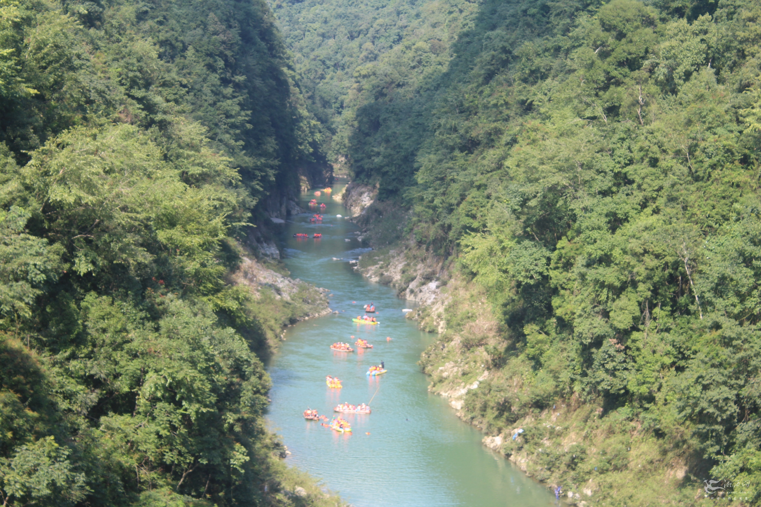 持续高温催热避暑游猛洞河漂流迎来游客高峰